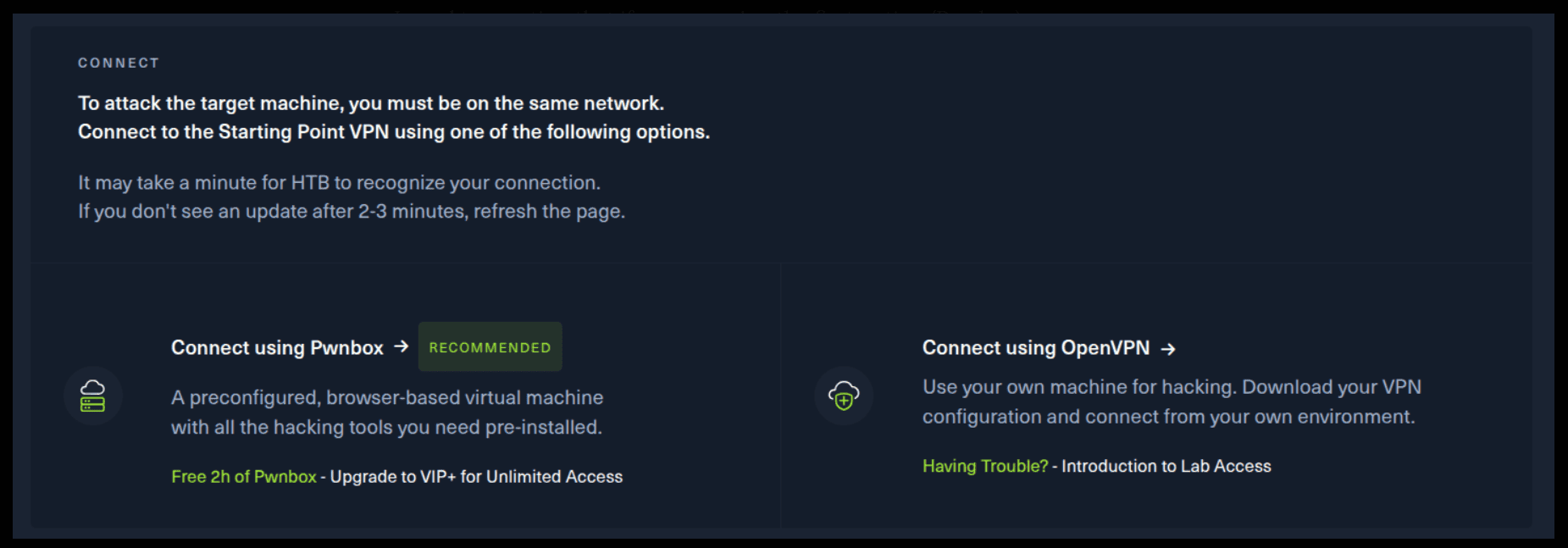 Hack The Box Connect
